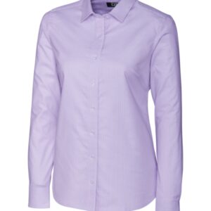 Ladies Stretch Oxford Stripe