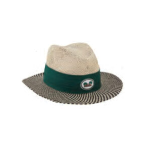 Straw Hat Fedora 2-Tone