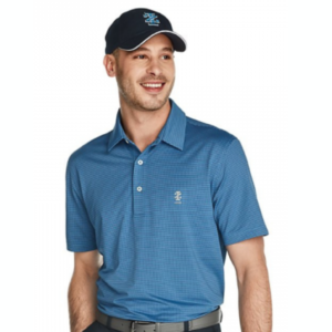 SS CADDIE GINGHAM JACQUARD POLO